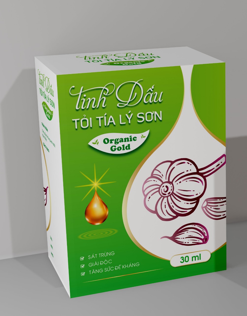 Tinh Dầu Tỏi Tía Lý Sơn Organic Gold