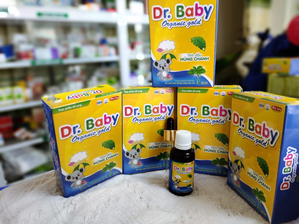 Tinh dầu húng chanh Dr.Baby Organic Gold